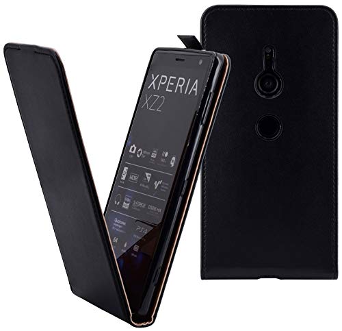 Favory Flip-Style Tasche für Sony Xperia XZ2 Hülle Schutzhülle Case in schwarz (Nicht für das XZ2 Compact geeignet) von Favory