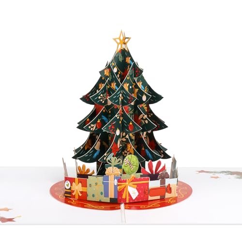 Favour Pop Up® - 3D Weihnachtskarte - ein ausgefallener handgemachter Weihnachtsgruß auch für Gutschein und Geldgeschenke. TM136 von Favour Pop Up