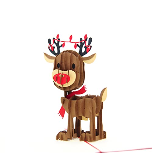 Favour Pop Up® - 3D lustige 3D Weihnachtskarte - ein ausgefallener handgemachter Weihnachtsgruß auch für Gutschein und Geldgeschenke von Favour Pop Up