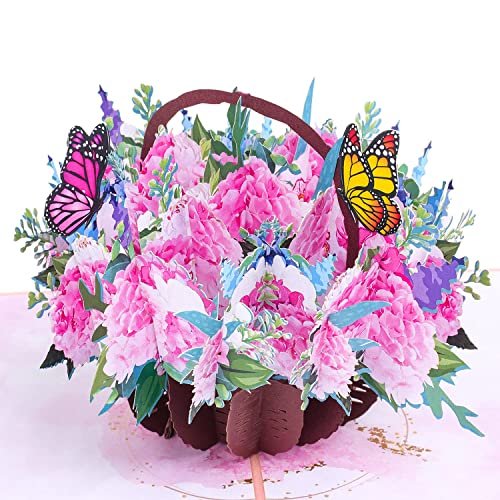 Favour Pop Up Glückwunschkarte zum Geburtstag, zum Grüßen in 3D, ein florales Bouquet, das garantiert Freude bereitet TL080 von Favour Pop Up