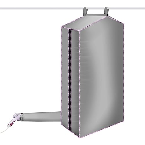 Reise-Trockenwäschebeutel, Schlafsaal-Wäschetrockner, tragbarer, zusammenklappbarer Trockenbeutel, regnerischer Tag, schnell trocknender Wäschetrockner (Color : Gray) von Favourite