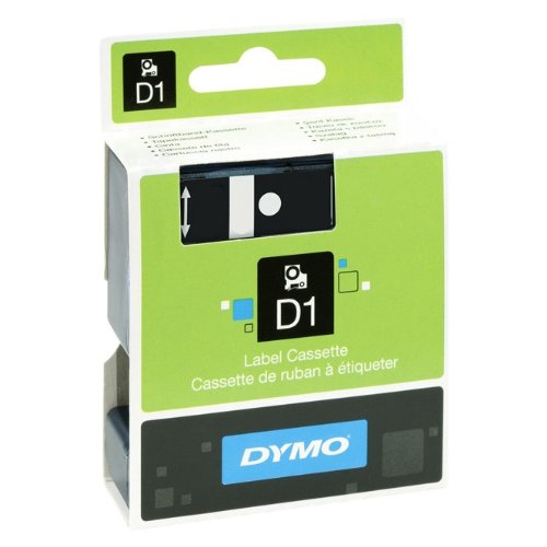 19mm für DYMO LabelPoint 300, Schwarz auf Weiss, Beschriftungsband, Schriftband-Kassette für Label Point 300, Farbband, 7mtr. von Faxland
