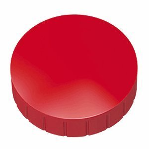 50x Magnete, Farbig Ø 32mm, Haftmagnete für Whiteboard, Kühlschrankmagnet, Magnettafel, Magnetwand, Magnet Rund (50er Set | Ø 32mm, Rot) von Faxland