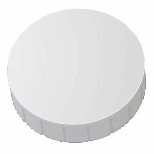 50x Magnete, Farbig Ø 32mm, Haftmagnete für Whiteboard, Kühlschrankmagnet, Magnettafel, Magnetwand, Magnet Rund (50er Set | Ø 32mm, Weiß) von Faxland