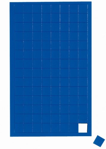 Blau Magnetsymbole Quadrat, Magnet für Planungstafel, Whiteboard, Blau von Faxland