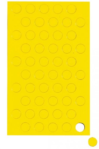 Gelb Magnetsymbole Kreis, Magnet für Planungstafel, Whiteboard, Gelb von Faxland