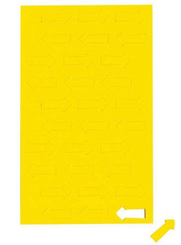 Gelb Magnetsymbole Pfeil, Magnet für Planungstafel, Whiteboard, Gelb von Faxland