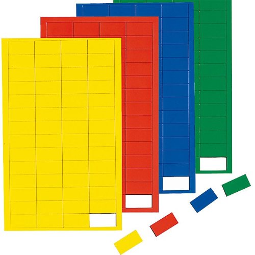 Gelb Magnetsymbole Rechteck, Magnet für Planungstafel, Whiteboard, Gelb von Faxland
