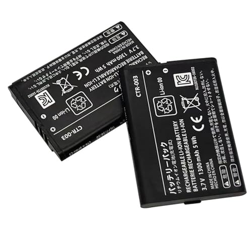 Fayerkar Ersatz-Akku Kompatibel für Nintendo 3DS N3DS CTR-001 MIN-CTR-001 Spielkonsole ctr003 Fayerkar Ersatz-Akku Kompatibel für Nintendo 3DS N3DS CTR-001 MIN-CTR-001 Spielkonsole ctr003 von Fayerkar