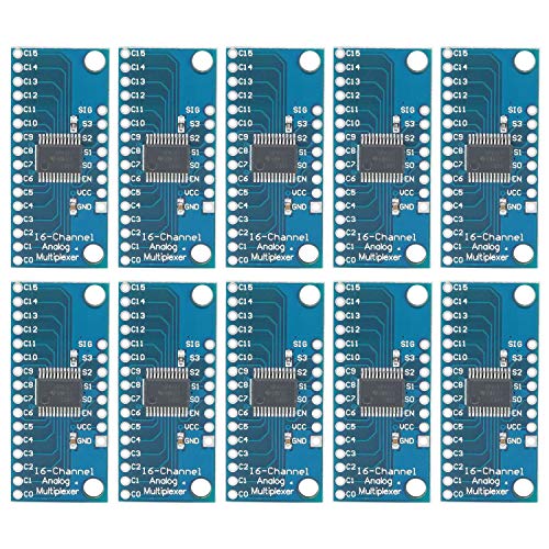 Fayme 10 Stück 16CH Analoges Multiplexer Modul 74HC4067 CD74HC4067 Prrzises Modul Digitales Multiplexer MUX Breakout Board Mikrocontroller von Fayme