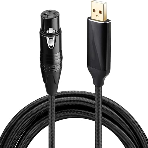 Fazvncv USB auf 3-polige Buchse Mikrofonkabel für dynamische Kondensatormikrofone und PC-Stecker und zum Spielen Fazvncv USB auf 3-polige Buchse Mikrofonkabel für dynamische Kondensatormikrofone und PC-Stecker und zum Spielen von Fazvncv