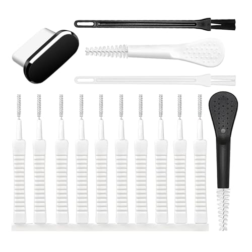 Cell Phone Cleaning Kit, 15X Set Charging Port Cleaner, Portable Headphone Jack Brush Tool Set, Mobile Hole Dust, Sturdy Cleaning Accessories, Nylon Bristle, 60g von Fbinys