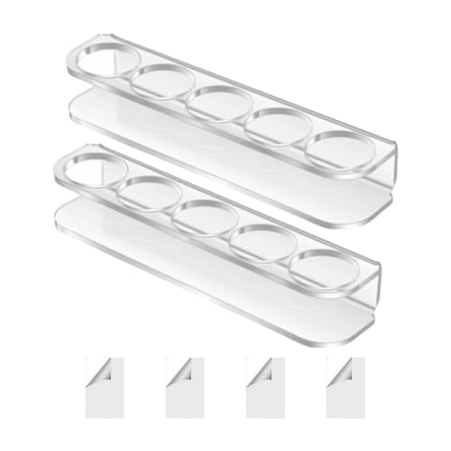 Kühlschrank Kleine Fläschchenhalter, platzsparender Flaschenhalter, Kühlschrankkühler mit doppelseitigen Klebstoffen, 5 Schlitzen Acryl-Flaschenregal, ideal für die Küche, 15 x 3,5 x 2,5 cm Kühlschrank Kleine Fläschchenhalter, platzsparender Flaschenhalter, Kühlschrankkühler mit doppelseitigen Klebstoffen, 5 Schlitzen Acryl-Flaschenregal, ideal für die Küche, 15 x 3,5 x 2,5 cm von Fbinys