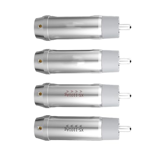 Fcnjsao 4pcs Silbermusik Männlich Zu Männlichen Stecker Lötanschluss Für Authentische Klangqualität Für Verstärker Und Lautsprechersysteme Fcnjsao 4pcs Silbermusik Männlich Zu Männlichen Stecker Lötanschluss Für Authentische Klangqualität Für Verstärker Und Lautsprechersysteme von Fcnjsao