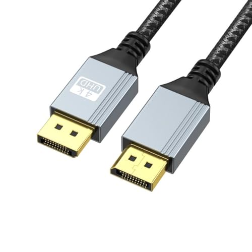 Fcnjsao DisplayPort Männliche Kabel DP1.4 Wide Kompatibilität Unterstützt 4K 60 Hz Und 2K 144Hz Klare Bilder Und Eingetauchte Fcnjsao DisplayPort Männliche Kabel DP1.4 Wide Kompatibilität Unterstützt 4K 60 Hz Und 2K 144Hz Klare Bilder Und Eingetauchte von Fcnjsao