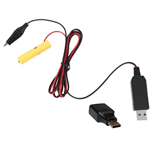 Fcnjsao USB/Typ C Auf 3 V 4 5 V 6 V 9 V 12 V. Ersetzen Sie 2–8 Stück. Ersetzen Sie AA LR6-Kabel von Fcnjsao
