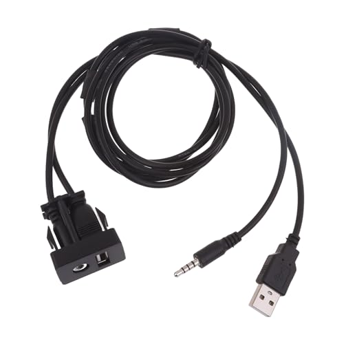 Fcnjsao Vielseitige USB Und 3 5-mm Anschluss. USB AUX Unterputzkabel Verlängerungskabel Verlängerungslösung Für Elektronische Geräte. 3 5-mm Verlängerung von Fcnjsao