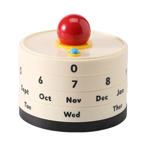 Stilvoller Perpetuals Kalender Mit Rotierenden Funktionen Die Sich Perfekt Für Die Persönlichkeit In Die Umgebung Der Arbeitsplätze Oder Der Schlafzimmer Hinzufügen Können von Fcnjsao