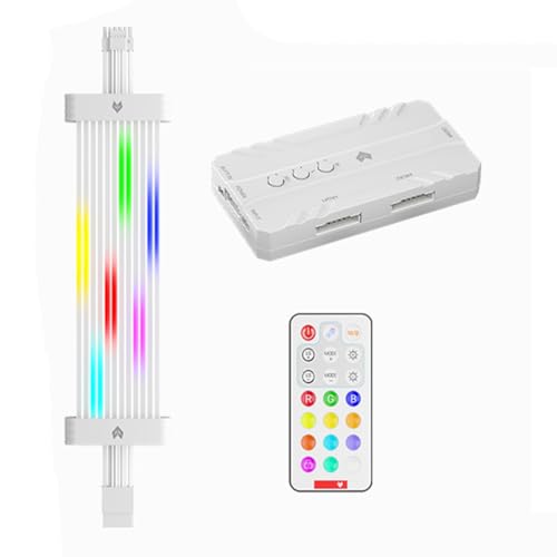 Fcuajdkq 16Pin-ARGB-Grafikkarten-Stromversorgungskabel RGB-Stromverlängerungskabel RGB-PSU-Kabel für 30XX-40XX-Grafikkarten B Fcuajdkq 16Pin-ARGB-Grafikkarten-Stromversorgungskabel RGB-Stromverlängerungskabel RGB-PSU-Kabel für 30XX-40XX-Grafikkarten B von Fcuajdkq