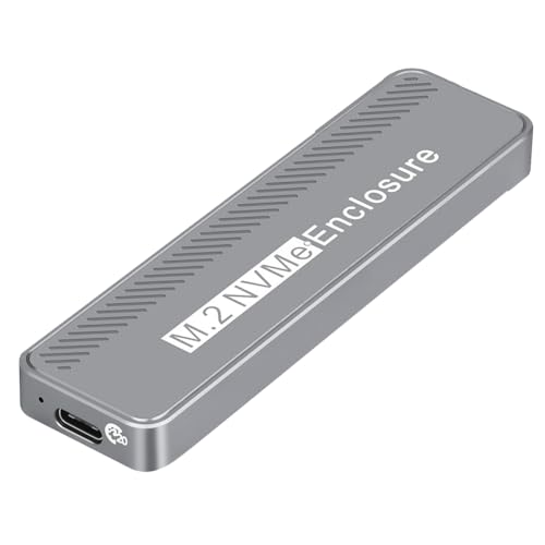 Fcuajdkq M.2 NVMe HDD Gehäuse Space Gray Multi-Funktions-USB3.2 Festplattenbox USB3.2 GEN2x2 20Gbps Hochgeschwindigkeitsübertragung HDD-Gehäuse von Fcuajdkq
