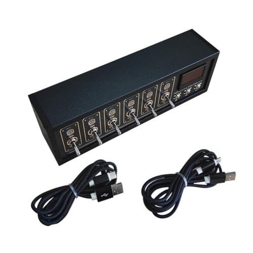 Fcuajdkq USB-Schalter 6-Wege-USB-Hub Schreibtisch-Controller Sprachsteuerung Retro-Schalter Ornamente mit OLED-Bildschirm RGB-Licht Fcuajdkq USB-Schalter 6-Wege-USB-Hub Schreibtisch-Controller Sprachsteuerung Retro-Schalter Ornamente mit OLED-Bildschirm RGB-Licht von Fcuajdkq