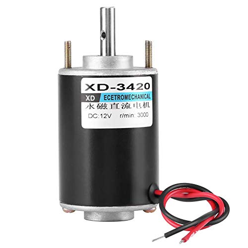 12 / 24V XD-3420 30W Permanentmagnet DC-Motor Hochgeschwindigkeits-CW/CCW-Permanentmagnetmotoren DIY-Generator Hohe Geschwindigkeit MEHRWEG VERPACKUNG socialme-eu(3000RPM(12V)) von Fdit