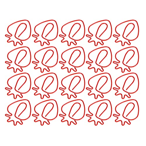 20 -Stcs Papierclips in Einer Schönen Roten Form für Organisation und Marker Bietet Stationery Marker -Marker -Clips von Fdit