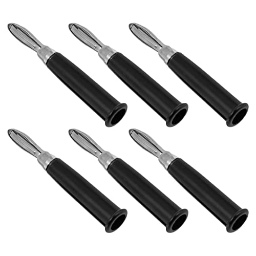 20pcs Cross Cable Draht Stecker Bananenanschluss Lautsprecher -Stecker -Set Kit Stabile Verbindung (BLACK) von Fdit