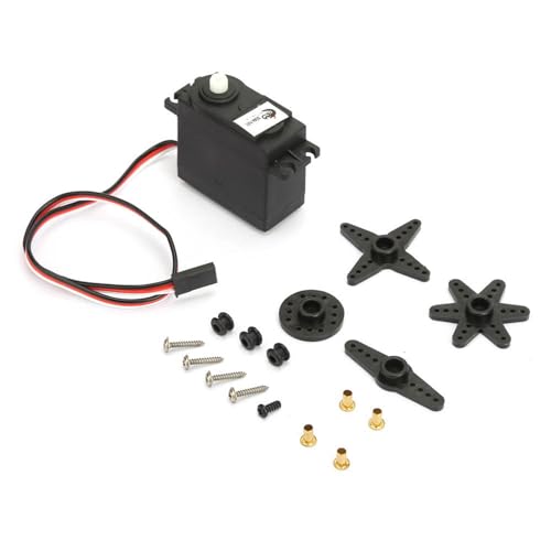 360 Grad Kontinuierlicher Rotation Servo Motor Feine Verarbeitung DC Getriebemotor für RC -Roboter, Glatte Kantendesign für Modellflugzeuge/Autos/Roboter von Fdit