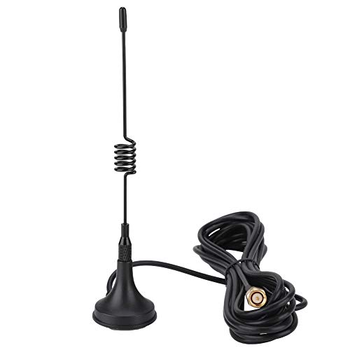 5 Dbi 433Mhz Antenne, SMA-Schnittstelle | 50 Ohm Impedanz | 10ft Verlängerungskabel | Magnetfuß, Drahtlose Modulantenne für Garage, Radio, Auto von Fdit