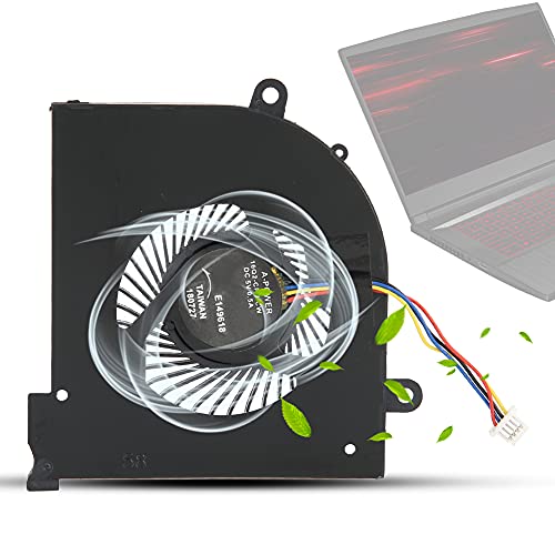 CPU Lüfter Ersatz Passend für GS65 Stealth GS65VR MS-16Q2 16Q2-CPU-CW, DC5V 0.5A CPU Kühler 4Pin Schnittstelle Computerlüfter-Kühler-Zubehör CPU Lüfter Ersatz Passend für GS65 Stealth GS65VR MS-16Q2 16Q2-CPU-CW, DC5V 0.5A CPU Kühler 4Pin Schnittstelle Computerlüfter-Kühler-Zubehör von Fdit