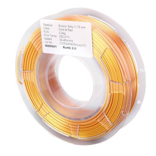 Doppelfarbe Gold-Pla-Filament 1,75 Mm 1,75 Mm, 3D-Druck für eine Breite Kompatibilität für IPEX-Gewebe für Gold und Rot 200 G 30-45 Doppelfarbe Gold-Pla-Filament 1,75 Mm 1,75 Mm, 3D-Druck für eine Breite Kompatibilität für IPEX-Gewebe für Gold und Rot 200 G 30-45 von Fdit