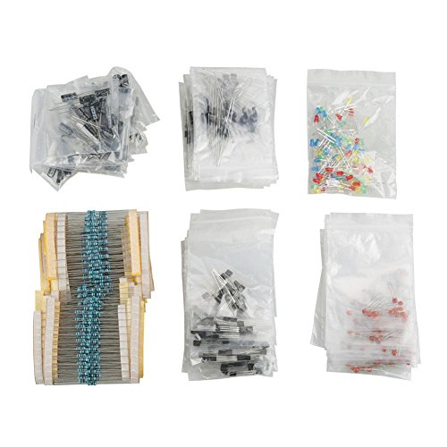 Elektronische Bauelemente Set LED-Dioden Transistor Elektrolytkondensatoren Widerstände Kit Zubehör MEHRWEG VERPACKUNG socialme-eu Elektronische Bauelemente Set LED-Dioden Transistor Elektrolytkondensatoren Widerstände Kit Zubehör MEHRWEG VERPACKUNG socialme-eu von Fdit