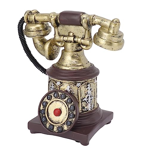 Exquisites Vintage Hand Telefondekoration Multifunktional Antikes Handwerk für Home Cafe Bar, Retro -Telefon Ornament (-28) von Fdit