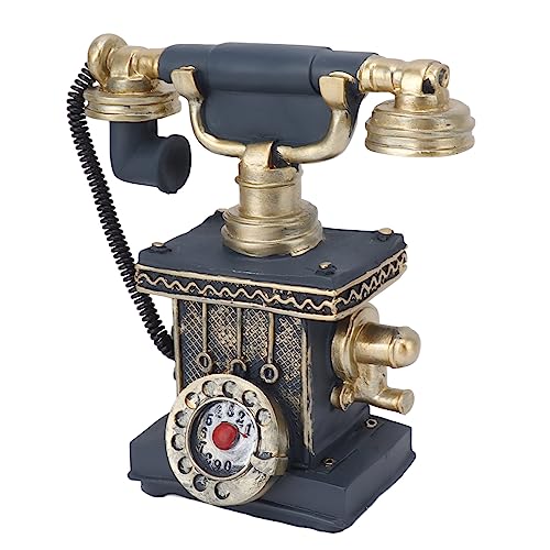 Exquisites Vintage Hand Telefondekoration Multifunktional Antikes Handwerk für Home Cafe Bar, Retro -Telefon Ornament (-31) von Fdit