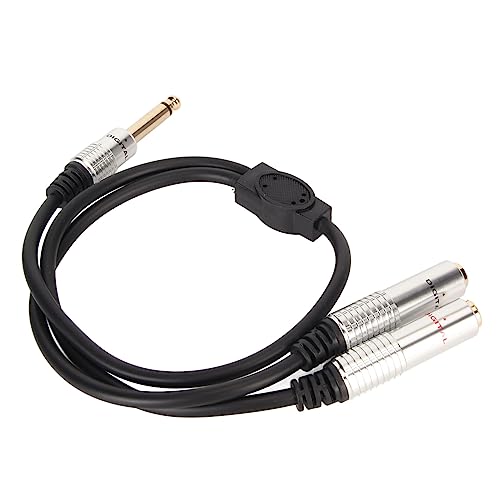 Fdit 1/4 Zoll Stereo -Splitter -Kabel 6,35 Mm Männlicher Männlicher Stecker Zum Zwei 1/4 Zoll Weiblichen Jackkabel für Verstärker, Mikrofone und Mixer von Fdit