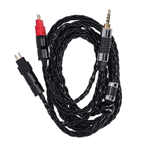 Fdit Kopfhörer-Audiokabel, Double Needle 8-adriges Symmetrisches OCC-versilbertes Audiokabel für Sennheiser HD600 / HD580 / HD650 / HD660s(2,5MMbalance) von Fdit