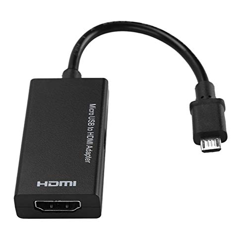 Fdit Micro-USB zu HDMI Adapter, 1080P, 8-Kanal Stereo Sound, Schwarz, für Android Smartphone, HTC, etc. Fdit Micro-USB zu HDMI Adapter, 1080P, 8-Kanal Stereo Sound, Schwarz, für Android Smartphone, HTC, etc. von Fdit