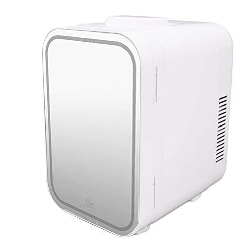 Fdit Mini-Kühlschrank, Mini-Kühlschrank 8L Kühlen und Heizen Tragbarer Abgerundeter Eckgriff für die Autoküche (EU-Stecker 220V 50Hz) von Fdit