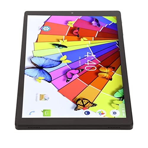 Fdit Tragbares Tablet 10-Zoll-Android-Tablet 10 IPS HD-Bildschirm 6 GB RAM 256 GB ROM Dual-Lautsprecher Octa-Core-Unterstützung WiFi Bluetooth 7000 MAh für Unterwegs (EU-Stecker) von Fdit