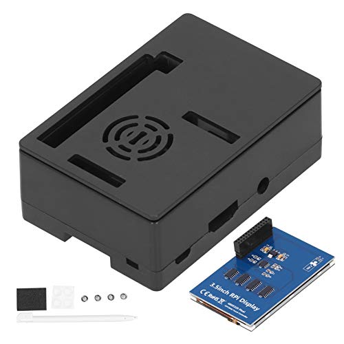 Für Raspberry Pi Shell + 3,5"LCD-Anzeigemodul mit Einer Auflösung von 480 × 320, elektronische Schutzbox für Raspberry Pi 3B + / 3B / 2B(schwarz) von Fdit