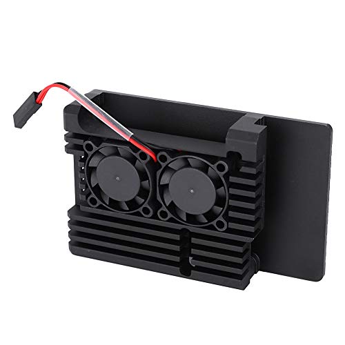 Heizkoffer mit Aluminiumlegierung mit Kühllüfter für, Schutzskala für Himbeer Pi 3, Professionelles Design, Schwarz, Schwarz Heizkoffer mit Aluminiumlegierung mit Kühllüfter für, Schutzskala für Himbeer Pi 3, Professionelles Design, Schwarz, Schwarz von Fdit