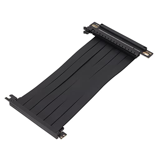 PCIe 16X Riser-Kabel, 5U Vergoldetes Goldfingers PCI Express 1X 3.0 Verlängerungskabel Bis zu 128 Gbit/s Dual Reverse Grafikkarten-Verlängerungskabel - 20cm von Fdit