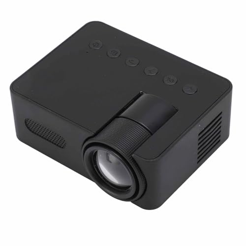 Projektor, Tragbar, HD 1080P, Heimkino-Videoprojektor, Eye, Integrierter Lautsprecher für Drinnen und Draußen, Kleines -Design, 30.000 Stunden LED-Lebensdauer für Camping von Fdit