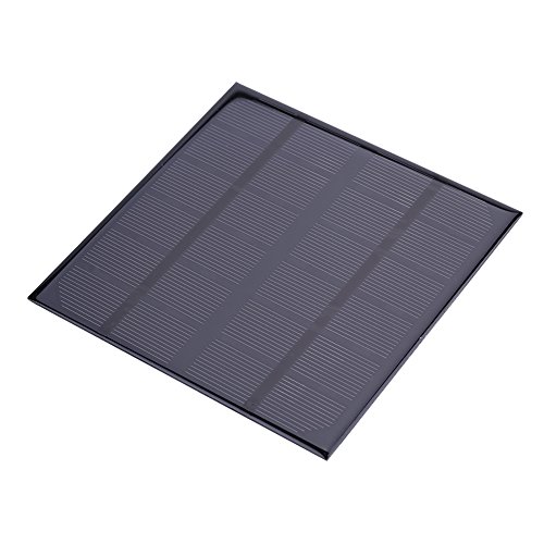 Solarpanel, DC-Ausgang 3W 6V monokristallines Silizium-Solarmodul Batterie-Lampe-Ladegerät Stromversorgung Solar-Ladegerät geeignet für Outdoor-Garten Haus Reisen von Fdit