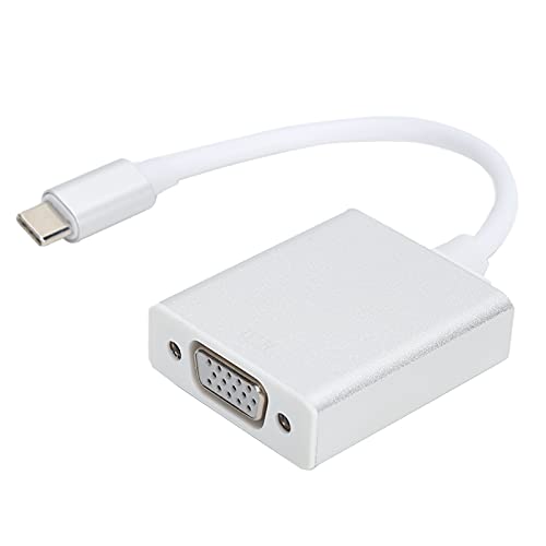 USB C auf VGA Adapter, USB Typ C Stecker auf Buchse VGA Video Converter Kabel für HDTV, Projektor, Laptop PC, MonitorTV von Fdit
