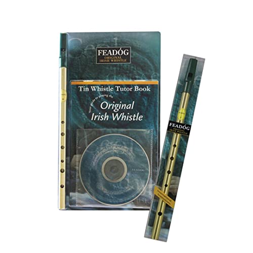 Feadog 2er Set Pfeife Messing Schlüssel "C" und "D" mit Tutor Book und CD Feadog 2er Set Pfeife Messing Schlüssel "C" und "D" mit Tutor Book und CD von Feadóg
