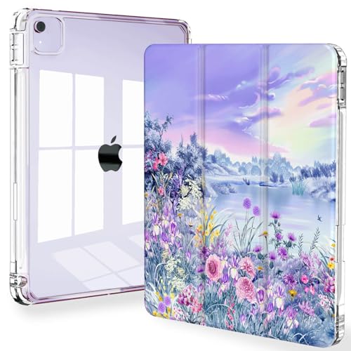 Feams Schutzhülle für iPad Air 13 Zoll M3 2025/M2 2024, Slim iPad Pro 12,9 Zoll 6. / 5. / 4. Generation 2022 / 2021 / 2020, transparente Rückseite mit automatischer Schlaf- und Stifthalter, violetter Feams Schutzhülle für iPad Air 13 Zoll M3 2025/M2 2024, Slim iPad Pro 12,9 Zoll 6. / 5. / 4. Generation 2022 / 2021 / 2020, transparente Rückseite mit automatischer Schlaf- und Stifthalter, violetter von Feams