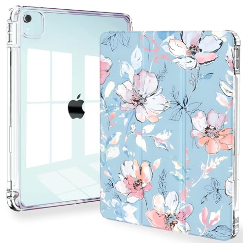 Feams Schutzhülle für iPad Air 13 Zoll M3 2025/M2 2024, Slim iPad Pro 12,9 Zoll 6. / 5. / 4. Generation 2022 / 2021 / 2020, transparente Rückseite mit automatischer Schlaf- und Stifthalter, blaue Feams Schutzhülle für iPad Air 13 Zoll M3 2025/M2 2024, Slim iPad Pro 12,9 Zoll 6. / 5. / 4. Generation 2022 / 2021 / 2020, transparente Rückseite mit automatischer Schlaf- und Stifthalter, blaue von Feams