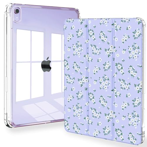 Feams Hülle für iPad mini 7 A17 Pro 2024, Slim Trifold iPad mini A17 Pro Hülle 8.3 Zoll 2024 Clear Back Cover mit Stifthalter & Auto Sleep, Purple Blossom Feams Hülle für iPad mini 7 A17 Pro 2024, Slim Trifold iPad mini A17 Pro Hülle 8.3 Zoll 2024 Clear Back Cover mit Stifthalter & Auto Sleep, Purple Blossom von Feams